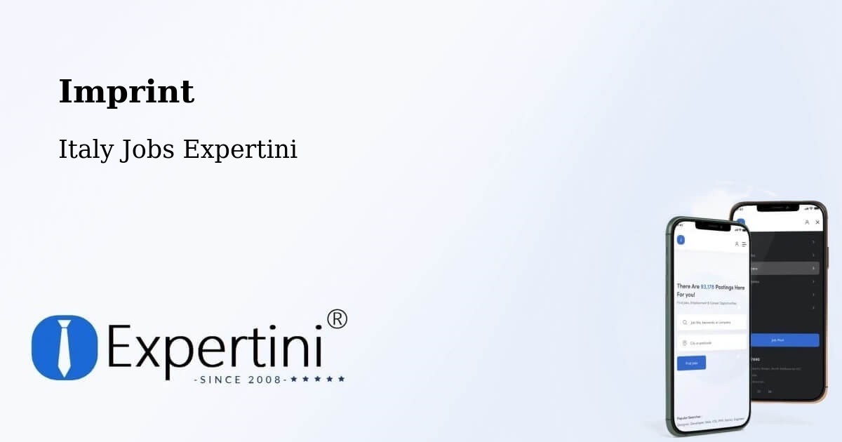 Imprint – Pravisdomini - Italy Jobs Expertini