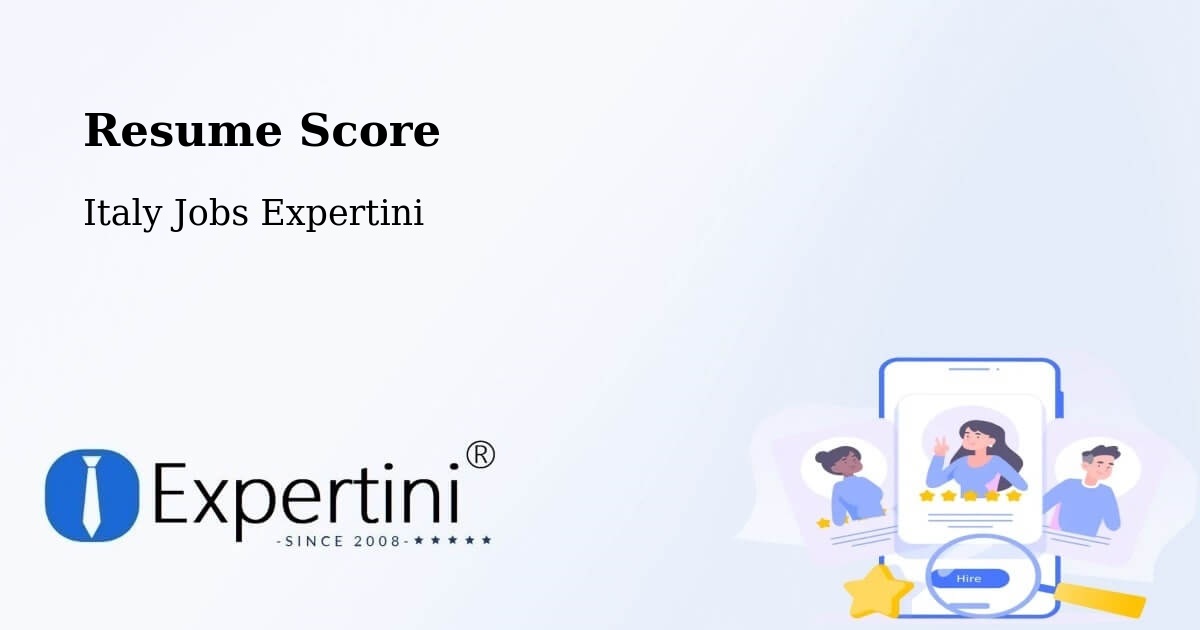 Resume Score & Job Description Match Tool – Pravisdomini - Italy Jobs Expertini
